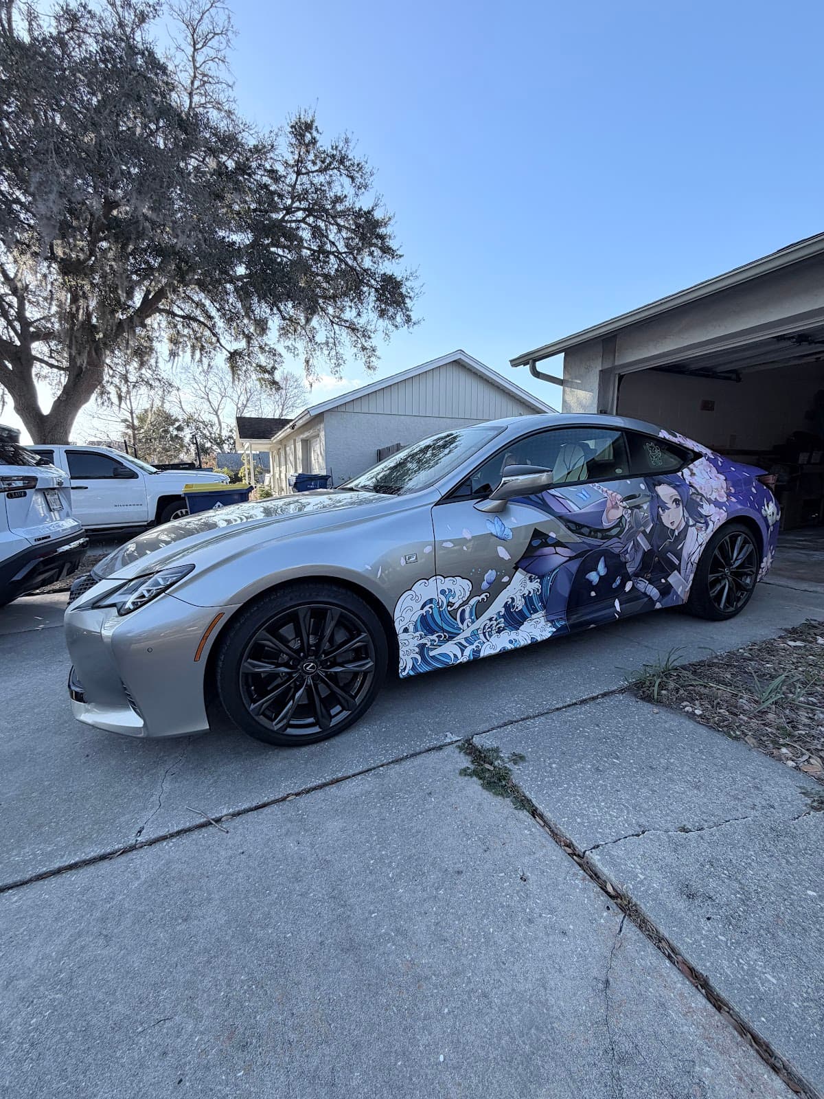 Completed anime wrap — studio lighting
