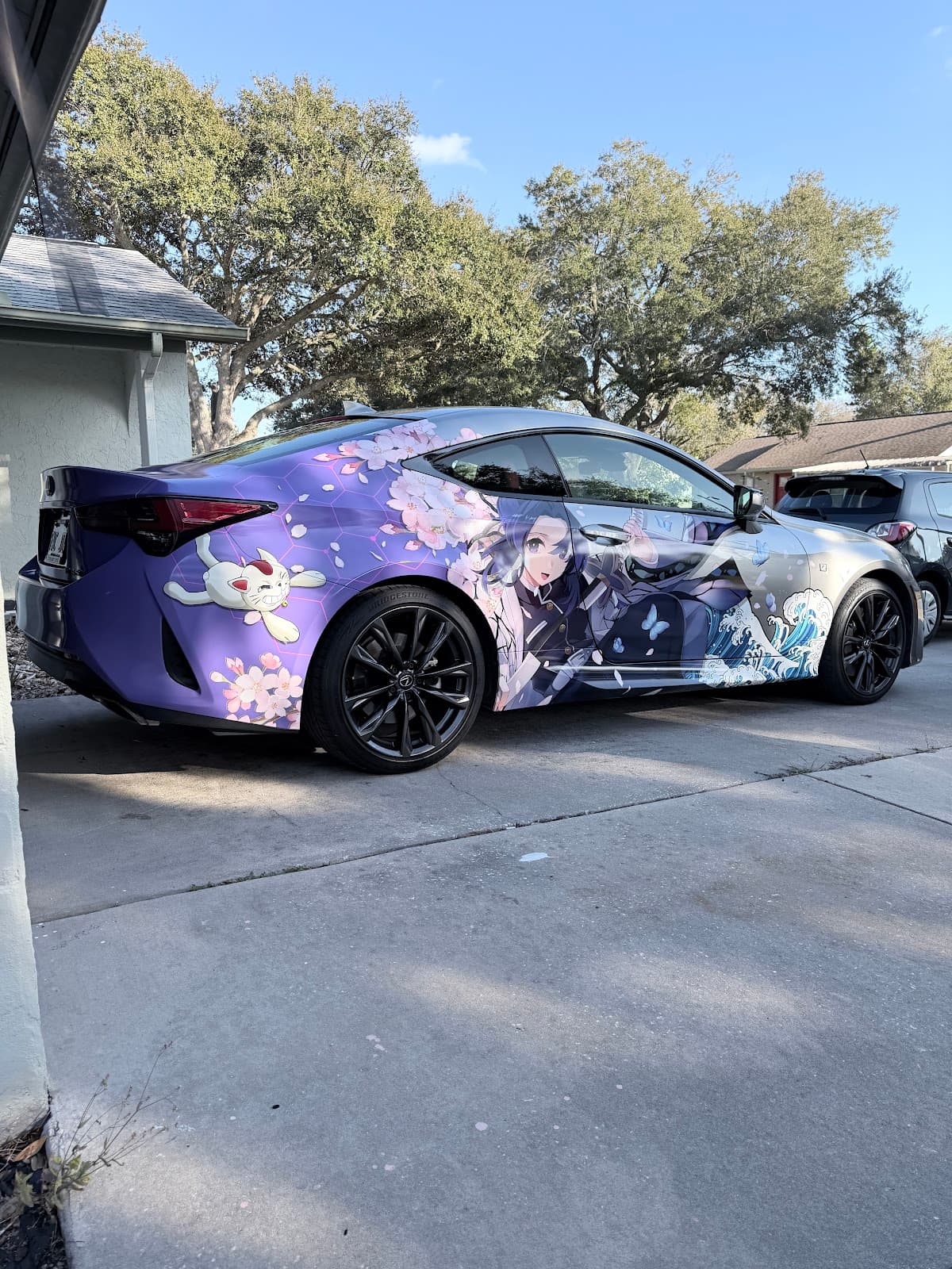 Show-ready anime car wrap