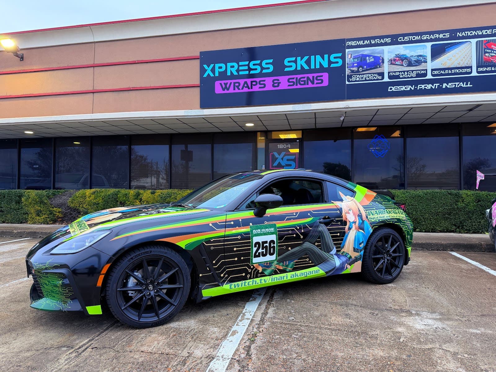 Fresh itasha — final inspection
