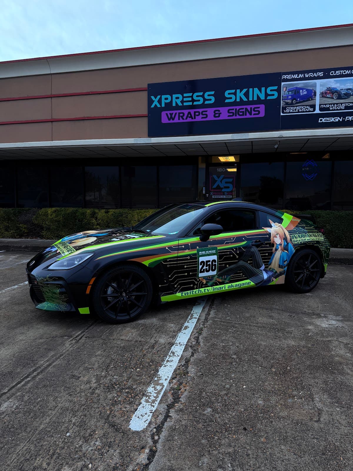 New itasha — passenger side